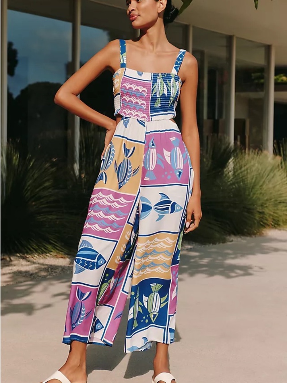 Anthropologie Piper Bandeau Cutout Jumpsuit